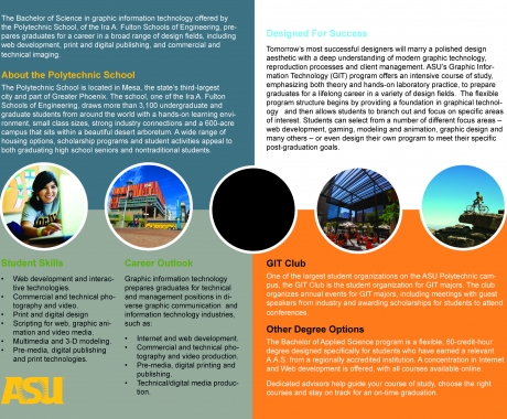 Brochure Design for ASU